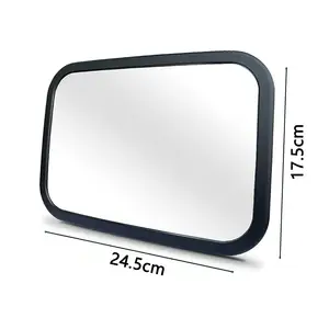 SUNNUO Acrylic Non-removable Base Convex Mirror Children Rear View Mirror Interior Accessories Back Seat Baby Car Mirror