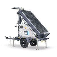 Menara Lampu LED Tenaga Surya Atlas Copco HiLight MS4 MS5 Mobile 3846-5278 M2 4x150W SMD Tiang 7m Off Grid Konstruksi