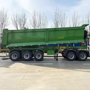 Factory Direct Heavy Duty U-Shape 3 4 6 Axles End Tipper Dump Truck Trailers Semi Tipping Trucks For Sale At Competitive Prices