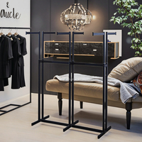 Portant à vêtements moderne en métal RH-GR-SP1-6, 1160*500*1580mm, six bras, support de suspension pour vêtements, pliable et portable
