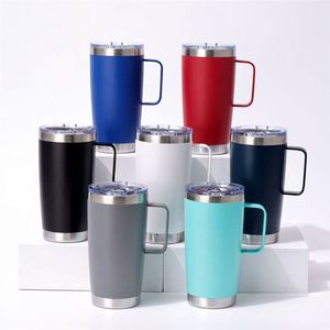 Mug à café en acier inoxydable 304 de qualité alimentaire 20 oz, résistant au lave-vaisselle, tasse à café en métal, mugs de voyage, coffrets cadeaux de fêtes ASM26 - Product Image 1