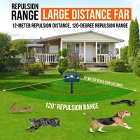 Nouveau Répulsif Solaire Extérieur Chao Teng 2026 pour Animaux, Dissuasif Ultrasonique pour Chiens, Étanche avec Capteur Infrarouge pour Faune