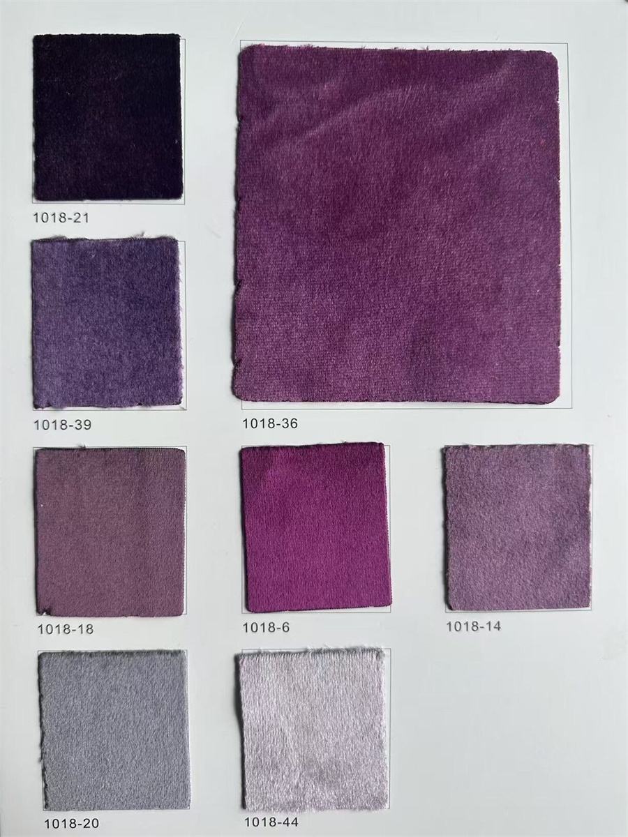 Plain Italian Velvet Colour Card(Sheen Feel)