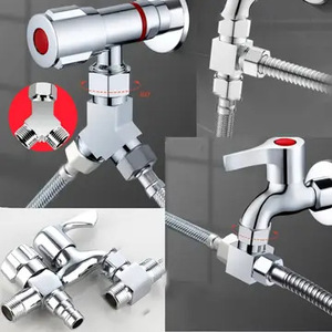 <span class=keywords><strong>Robinet</strong></span> de <span class=keywords><strong>machine</strong></span> à <span class=keywords><strong>laver</strong></span> en cuivre, adaptateur un-en-deux, double entrée-double sortie, design moderne et simple <span class=keywords><strong>pour</strong></span> la cuisine et la salle de bain - Product Image 4