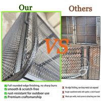 Cage à poulets en fer robuste, pliable, portable, thermolaquée, sécurisée, durable, pour toutes les saisons, enclos pour animaux de compagnie pour utilisation en extérieur