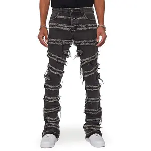 Качественные мужские мешковатые джинсы оптом, мужские узкие джинсы в стиле хип-хоп