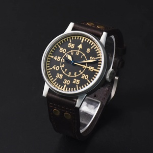 Hruodland 2026 New Retro pilot 42MM Men's <b>Automatic</b> Mechanical Watch PT5000 Stainless Steel Waterproof 10Bar Sapphire C3 Reloj - Product Image 4