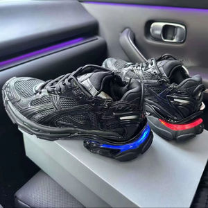 <span class=keywords><strong>Sneakers</strong></span> di Design Personalizzate con Suola Spessa, Nuove Scarpe da Corsa LED, <span class=keywords><strong>Sneakers</strong></span> per Uomo e <span class=keywords><strong>Donna</strong></span>, Tomaia in Vera <span class=keywords><strong>Pelle</strong></span>, Interno in Peluche - Product Image 3
