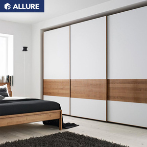 Muebles de Dormitorio Modernos de Madera de Guangdong a Precios Económicos, Armarios de 4 <span class=keywords><strong>Puertas</strong></span> Corredizas para Ropa - Product Image 2