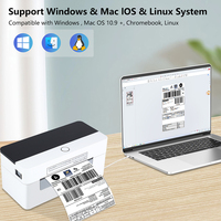 Imprimante d'étiquettes d'expédition Xprinter XP-D463B BT USB, imprimante d'étiquettes thermiques pour adresses, imprimante de codes-barres 4x6, imprimante d'étiquettes haute vitesse