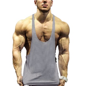 OEM Breathable Knitted Workout Tank Top Gym Stringer Vest <b>Singlet</b> Sleeveless Men Sublimated <b>Running</b> - Product Image 6