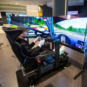 カスタムシミュレーター アルミプロファイル 4080 40120 40160 Tスロット ブラックアルマイト押出成形 高級フォーミュラ1シムレーシングコックピットリグ - Product Image 5