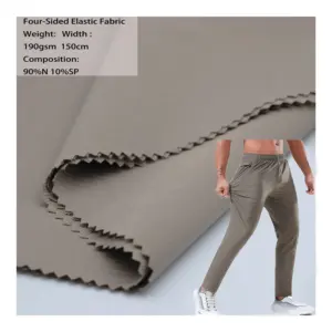 Elastic Fabric Roll 4 Way Stretch Fabric For Underwear Nylon Spandex Woven Fabric