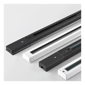 Núcleo de cobre de aluminio VOC, tira de riel de guía de 3 hilos y 4 hilos, foco LED para tienda de ropa, tira de riel de 2 hilos de 1m y 2m - Product Image 1