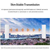 CPE Inalámbrico YF-WB-5G-V2 para Uso en Exteriores, Señal Estable de 5 km, Alta Penetración, Resistente a la Intemperie IP65, Protección Contra Rayos de 2KV, 5.8GHz, PoE