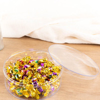 Boîte d'emballage personnalisée JNH041 pour biscuits, soda, craquelins et aliments pour bébés, en plastique PS moulé par injection, hautement transparent
