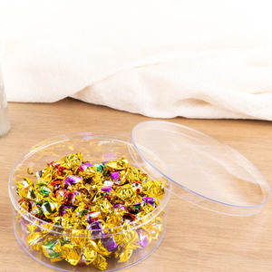 Jnh041 tùy chỉnh Biscuit Soda Cracker Vòng bao bì hộp rất trong suốt PS tiêm đúc hộp nhựa container với nắp - Product Image 4