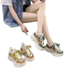 Zapatillas de Moda para Mujer GON22, Elegantes y Cómodas con Cordones, Suela Gruesa, Transpirables, de Goma, para Todas las Estaciones, Otoño y Verano - Product Image 1