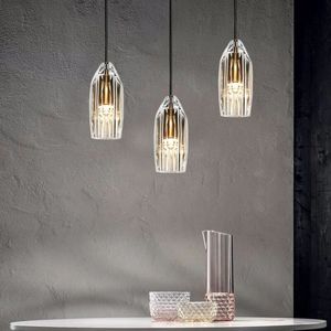 All-Copper Trendy Unique Modern Minimalist Bedroom Pendant <b>Light</b> <b>Light</b> Luxury Bar Counter Crystal <b>Dining</b> Room Pendant Chandelier - Product Image 3