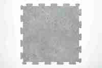 Dalles de sol en PVC antidérapantes à l'aspect béton, mat, à emboîtement, robustes, modulaires, pour garage, atelier, salle de sport, extérieur, commercial, industriel