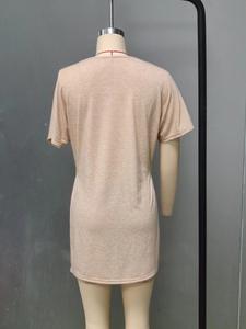 Conjunto de Verano para Mujer, Suéter Liso de Manga Larga Informal, Top de Punto y Pantalones Cortos, 2 Piezas, Atuendo para Vacaciones en la Playa - Product Image 5