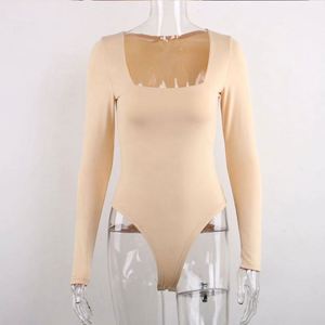 I-0312 Women Regular Solid Sweet Vintage <b>Spring</b> Summer Breathable Quick Dry Cotton Blend Eco-Friendly Bodysuit Crew Neck Short - Product Image 6