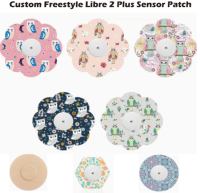 Patchs CGM personnalisés à marque privée pour capteur FreeStyle Libre 2 Plus, hypoallergéniques