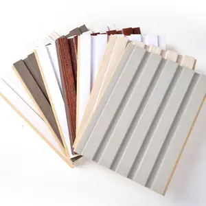 Easy Install Indoor Cladding Wood Plastic Composite Cladding Fluted Indoor Wpc Wall Panel