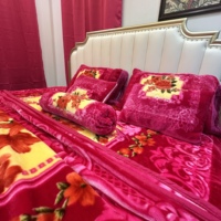 Couverture Raschel d'hiver en polyester, couverture chaude pour lit king-size, couvertures en fausse fourrure pour le salon