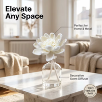 Fleur en bois Sola à bas prix pour décoration maison DIY, diffuseur d'huiles essentielles durable