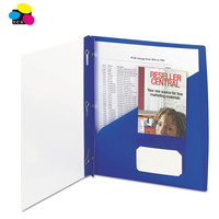 Alta calidad personalizada A4 PP colorido 2 bolsillos presentación carpeta informe cubierta