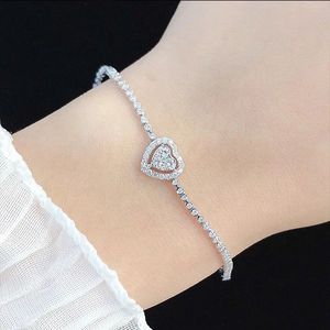 Xinfly Wholesale 18K Pure <b>Gold</b> Luxury <b>Adjustable</b> VS 0.75CT Natural Diamond Charm Heart Shape Chain <b>Bracelet</b> Custom - Product Image 2