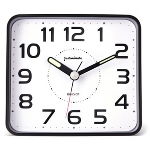 JUSTAMINUTE Alarm <b>Clock</b> with Snooze Function Black JA7081N - Product Image 2