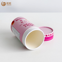 Tube en papier personnalisé en gros pour aliments, suppléments, café, crème pour les mains, emballage cylindrique imprimé de qualité alimentaire