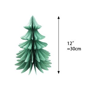 30cm <b>Small</b> <b>Christmas</b> Art Paper <b>Tree</b> Flat Santa Design Indoor and Outdoor Centerpiece Decoration Lighting Gift Box Supplies - Product Image 4