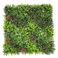Mur végétal artificiel en plastique pour intérieur, haie artificielle, fausses plantes grimpantes pour salon, mur végétal artificiel extérieur en herbe verte