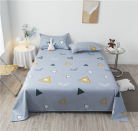 Draps de lit en gros, taille twin, toutes saisons, en microfibre, ensemble de draps de lit plats