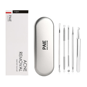 Cross-border e-commerce acne needle set, stainless steel curved tip <b>clip</b>, beauty needle 5-piece set, acne removal <b>tool</b> for - Product Image 5