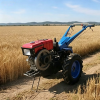 Motoculteur à disques 20 CV, mini motoculteur diesel à deux roues pour travaux agricoles de labour