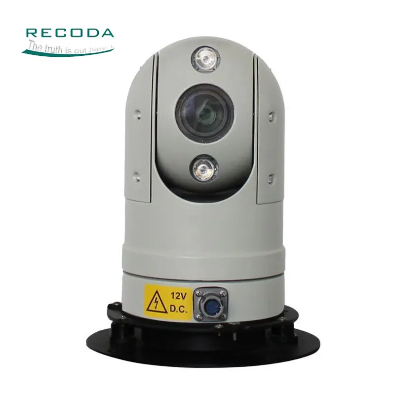 شنتشن Recoda الدورية Hd سيارة كاميرا متحركة ، سيارة PTZ كاميرا الأمن 50-60 للرؤية الليلية 360 درجة CCD للماء/مانعة لتسرب الماء