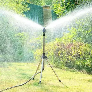 農業用長距離高圧水灌漑システムレインガンスプレー自動金属スプリンクラーヘッド360度回転