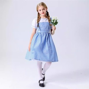 Costume da Dorothy di Oz, Gonna a Quadri Blu Stile Principessa, Versione Genitore-Figlio, Uniforme da <span class=keywords><strong>Cameriera</strong></span>, Abito da Servitore, Costume Pastorale da Palcoscenico - Product Image 2