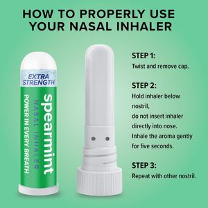 Vente en gros de bâtonnets nasaux à la menthe verte de qualité supérieure, fonction relaxante, inhalateur d'huiles essentielles pour les voyages, emballage personnalisé, marque QHD - Product Image 3