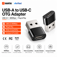 Adaptateur OTG USB-A vers USB-C Mini, Convertisseur Mâle vers Femelle Type-C, Synchronisation Rapide des Données pour Ordinateur Portable, Chargeur de Voiture, iPhone 15 16, iPad