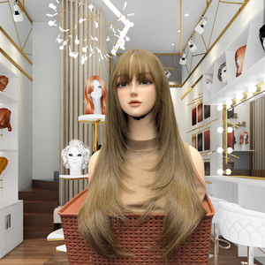 Peluca completa de encaje para mujeres de Ho Chi Minh City con tapa de encaje HD sin pegamento línea de cabello natural y color personalizado - Product Image 5