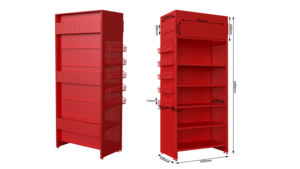 Estantes de Supermercado con Acabado Cromado de Calidad Garantizada, Elegante Exhibidor Metálico para Tiendas de Productos de Salud y Belleza - Product Image 3