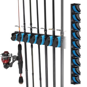 ที่วางคันเบ็ดตกปลาแบบติดผนัง LM Brand ทำจากวัสดุ ABS สำหรับคันเบ็ด 9 คัน ติดตั้งง่ายบนผนังโรงรถ - Product Image 5