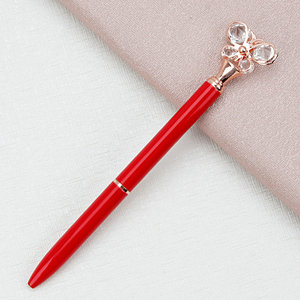 Regalo di lusso per ragazze in metallo con decorazioni per Natale, colorato, bello regalo di nozze, grande cristallo, penna a farfalla con diamante, regalo per lei - Product Image 3