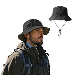 Foldable Quick-Drying Breathable Outdoor Waterproof Windproof 6 Color Bucket Hat for <b>Men</b> - Product Image 1