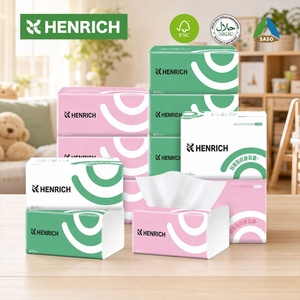HENRICH Premium – Lingettes faciales portables douces 3 plis, serviettes en papier personnalisables avec logo pour concessionnaires automobiles, vente en gros - Product Image 1